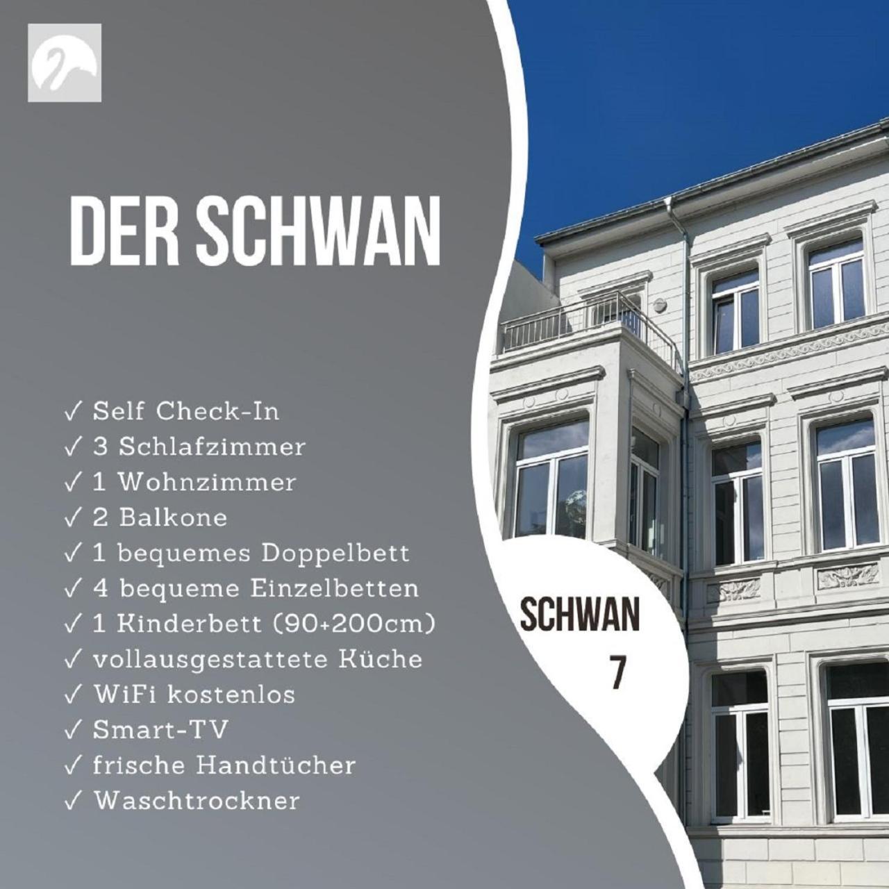 Der Schwan 7 - 3 Schlafzimmer - 2 Balkone - Zentral - 100 Qm Düren - Eifel المظهر الخارجي الصورة